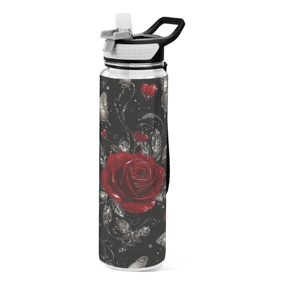 BZSMCE Sport Bottle Midnight Garden Whispers Outdoor sports Water Bottle Size: 10.4x3in