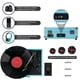 thumbnail image 4 of Tocadiscos VINILOS Bluetooth USB portátil retro de 3 velocidades, 4 of 6