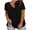 Black, variant on Plus Size Tops for Women Dressy Casual Pleated V Neck T Shirts Summer Cotton Soft Tunic Blouse Flowy Loose Shirts Tees Hot Pink XXL