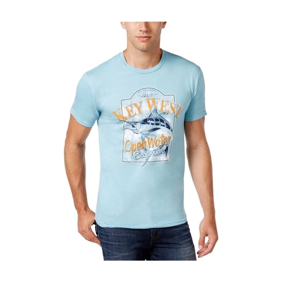 Camiseta gráfica GH Bass & Co. Key West para hombre azul pequeña