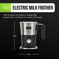 thumbnail image 2 of TRU Electric Milk Frother - Foam Maker for Lattes, Cappuccinos, Iced Coffee & More - One-Touch Operation & Precision Spout - Hot & Cold Milk Frother with Automatic Shut-Off - 10 Oz, 2 of 7