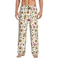 thumbnail image 2 of Lsque Fall Fruits And Vegetables Print Men's Pajama Pants, Lounge Pant - Comfortable Home Wear,Elastic Waistband, Stylish Design-Large, 2 of 9