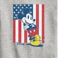 thumbnail image 3 of Disney - Americana - Mickey Vertical American Flag - Toddler And Youth Crewneck Fleece Sweatshirt, 3 of 5