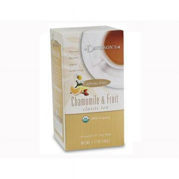 Davidson Organic Tea 2648 Chamomile And Fruit Tea- Box of 25 Tea Bags