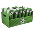 thumbnail image 1 of KAKOWELY 30 conos de papel para fiestas, conos de palomitas, charcutería, golosinas para eventos deportivos, cumpleaños y noches de cine (temática de fútbol)., 1 of 4