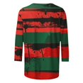 thumbnail image 4 of Pisexur Chandails en Molleton d'Halloween pour Femmes Manches 3/4 Col Rond Chandails en Molleton Graphiques Amusants Chandails à Capuchon Chandail Tops Tendance Automne Chandail Tops Blouses, 4 of 5