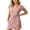 Pink, variant on Bxsruta Womens Striped Dress V Neck Short Sleeve Casual T Shirt Dresses with Pockets