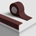 thumbnail image 2 of Edge Protector Corner Guard, 0.26x6.56 Ft Self-Adhesive Soft Foam Wall & Furniture Bumper Cushion, White Padding for Table Desk Fireplace Home, Brown, 2 of 8