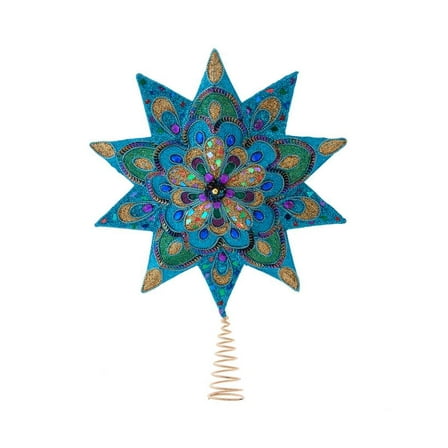 Peacock Design 10 Point Star Treetop
