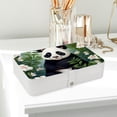 thumbnail image 6 of Panda Portable PU Leather Jewelry Display Organizer Box with Removable Compartment, 6 of 6