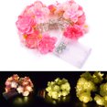 thumbnail image 2 of CAROOTU 2.2 Meter 20 LED Rose Light String Indoor Outdoor Bright Warm Rose Flower Lamp, 2 of 5