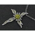 thumbnail image 2 of Fashion Women Cross Sun-Flower Olive Rhinestone Necklace Pendant, 2 of 5