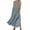 Light Blue, variant on Women's Sleeveless Crew Neck Solid Color Hollowed Out Skater Midi Dress for Summer Beach Party Casual Dress