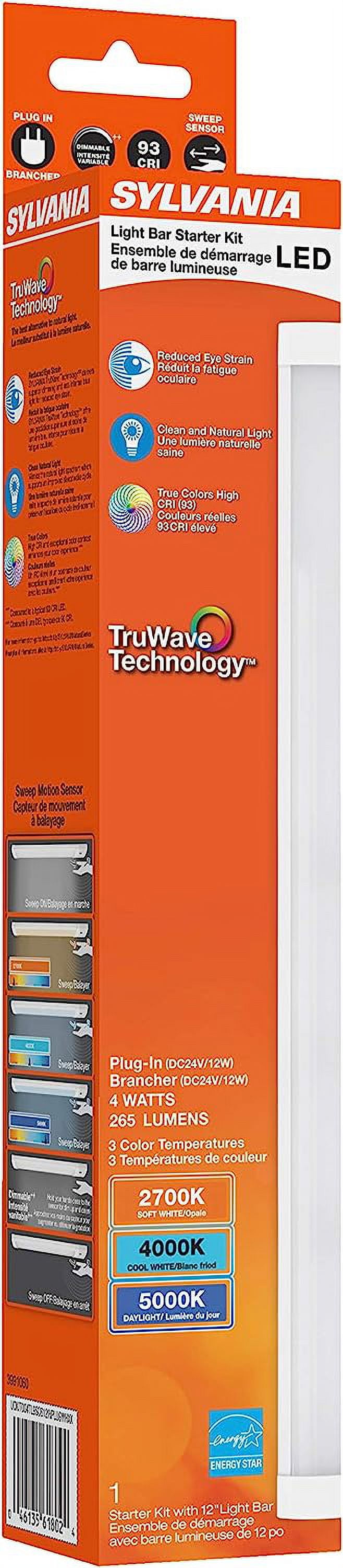 Sylvania 61851 - UNDCAB/003TL9SC6/9IN/WH Indoor Under Cabinet Cove LED Fixture