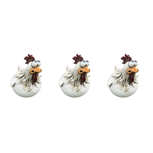 Guardoinrt 1/2/3/5 Outdoor Resin Craft For Backyard Patio Visual Delight With Unique Resin Chicken A 3PCS