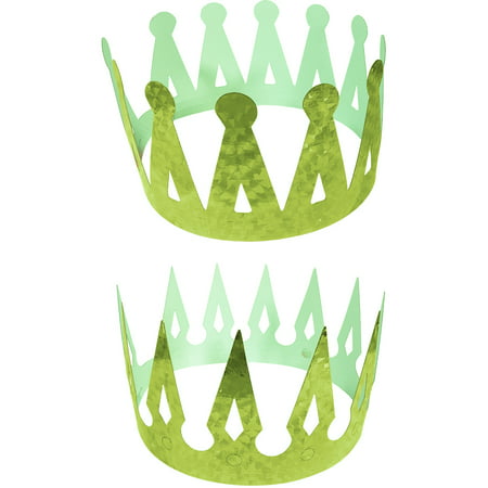 Renaissance Medieval Fantasy King Set Of 2 Green Crowns Costume
