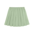 thumbnail image 3 of FAIWAD Girls Uniform Pleated Skirt Kids High Waist A-line Skorts Girls Solid Color Mini Skirts with Shorts, 3 of 8