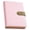 Pink, variant on A5 Notebook Binder, Ongmies 6 Ring Refillable Budget Planner Cover for Cash Organizer, Pu Leather Loose Leaf Small Binder with Magnetic Buckle