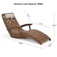 thumbnail image 3 of YIKEMA HDPE Outdoor Pool Chaise Lounge with Armrests - Set of 2, TEAK, 3 of 8