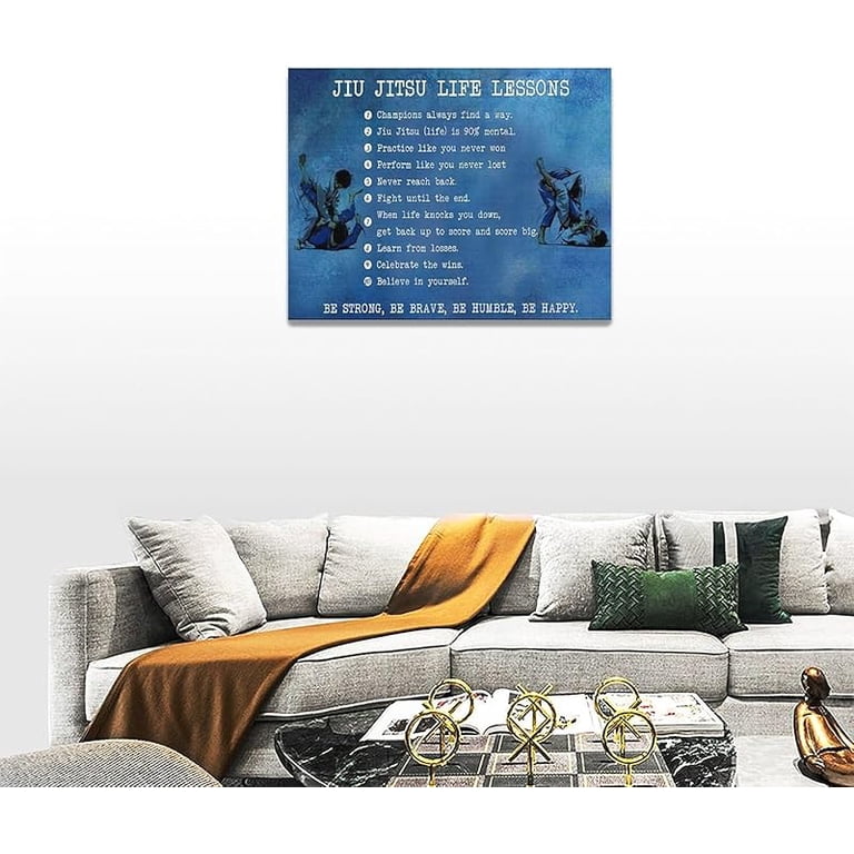 Jiu-Jitsu Wall Art Jujitsu Life Lessons Pictures Wall Decor Judo