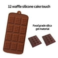 thumbnail image 1 of facefd 2 Pièces 12 Moule en Silicone Cavité Mini Moule à Gaufre Rectangle Outil de Rupture de Chocolat Réutilisable, 1 of 8