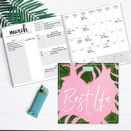 2020 Living Leaves 'Best Life' Deluxe 12 x 12 Large Monthly (Best Wedding Planners In The World)