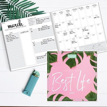 2020 Living Leaves Best Life Large Monthly (The Best Planner App)