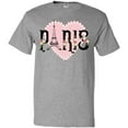 thumbnail image 3 of Inktastic Paris Pink Heart Eiffel Tower with Flowers T-Shirt, 3 of 5