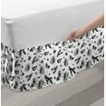 thumbnail image 2 of Nursery Bed Skirt, Hand Drawn Like Simple Design of Floral Shapes and Citrus Fruits, Elastic Bedskirt Dust Ruffle Wrap Around for Bedding Decor, 4 Sizes, White Charcoal Grey and Blush, by Ambesonne, 2 of 2