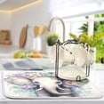 thumbnail image 5 of FREEAMG Dish Drying Mat Elephant Absorbent Microfiber Kitchen Dish Mat Super Absorbent Dish Drainer Mat for Kitchen Counter 16" x 18", 5 of 7