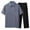 #01 Blue 【Mix & Match: Choose Your Favorites】, variant on Men's 2 Piece Set Nylon Spandex Short Sleeve Turndown Collar Regular Fit Casual Summer Outfit Lounge Tracksuit Daily Wear Vacation | Zenithor,Gray M