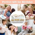 thumbnail image 4 of LHSHID 60th Birthday Gift Blanket Ideas for Women Happy 60th Birthday Throw Blanket for Mom Pink Flowers 60 Year Old Birthday Blanket Gifts Ideas for Sister Grandma Wife Female Friends 60"x80", 4 of 9