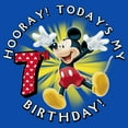 thumbnail image 2 of Boy's Mickey & Friends Hooray It's My 7th Birthday Graphic Tee Royal Blue Small, 2 of 5