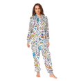thumbnail image 2 of FORMRS Onesies Pajama for Adults Unisex Hoodie Winter Jumpsuit One Piece Sleepwear, Sizes S-2XL, Doodle Pattern, 2 of 7