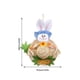 thumbnail image 1 of Corona de conejito de Pascua, simulación de corona de sombrero de paja para puerta de entrada, pared, ventana, decoración del hogar, 1 of 9