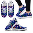 thumbnail image 1 of Nuevas zapatillas casuales de moda para niñas, bonitas mariposas, degradado, tie-dye, estampado 3D, zapatos planos para mujer, zapatos con cordones, 1 of 6