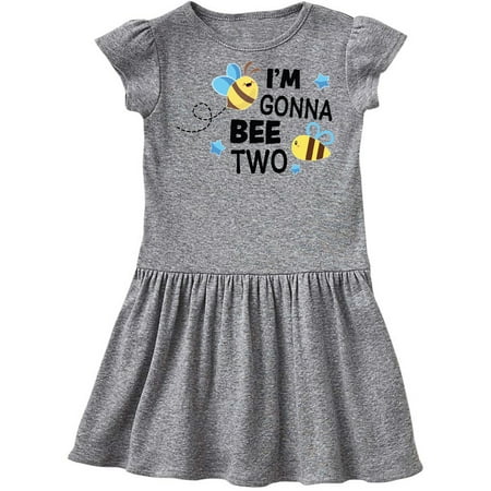 

Inktastic I m Gonna Bee Two with Cute Bees Gift Toddler Girl Dress