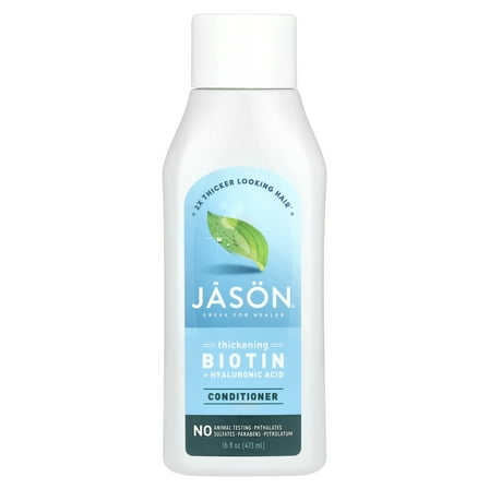 JASON Thicken & Restore Biotin   Hyaluronic Acid Hair Conditioner, 16 oz.