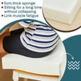 thumbnail image 4 of 2 Pack 5" x 24" x 24" Extra Thick Upholstery High Density Foam Cushion Replacement Square Cut to Size Foam Couch or Commercial Dinning Chair Couches Chair Padding DIY Projects, 4 of 7
