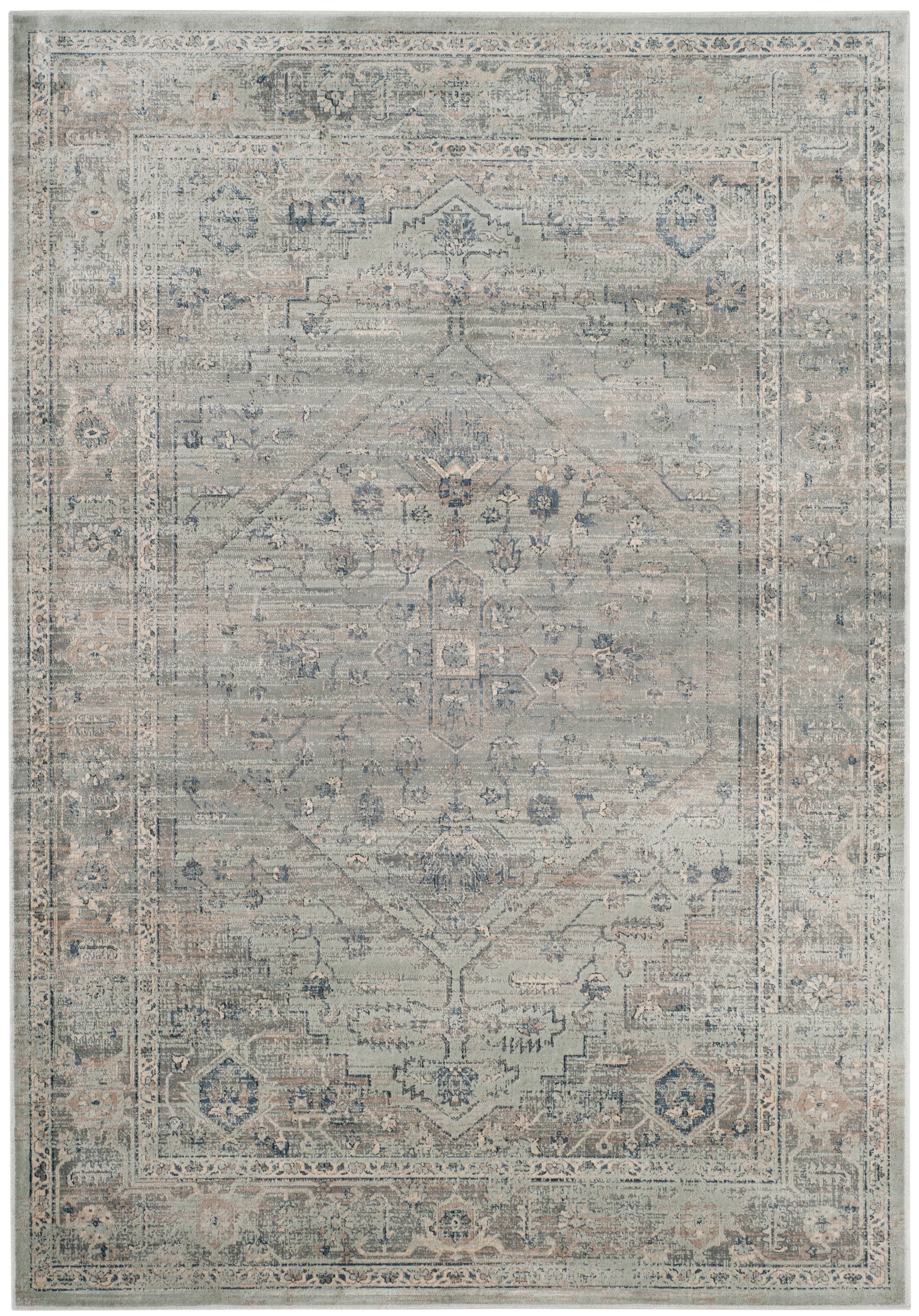 SAFAVIEH Vintage Eliot Traditional Area Rug, Light Blue, 8' x 10'