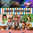 thumbnail image 4 of Zootopia Happy Birthday Anime Cartoon Theme Backdrops Banner Birthday Party Decor Supplies(5x3ft), 4 of 5