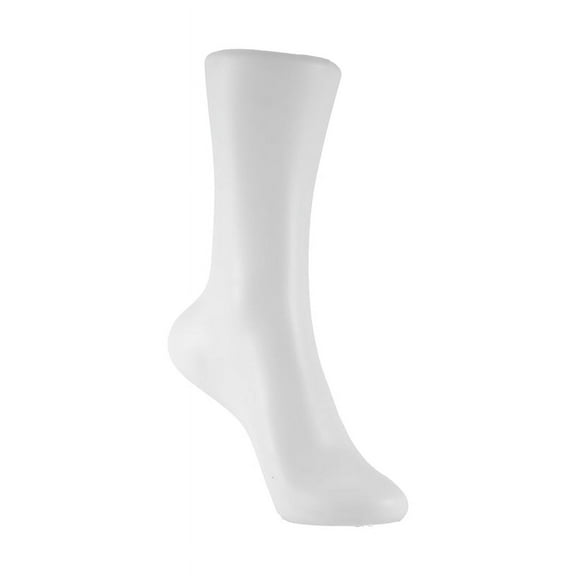 Female Legs Feet Foot Mannequin Sock Display Mold Short Stocking, Female,1* Mannequin Foot (Not including stocking),White