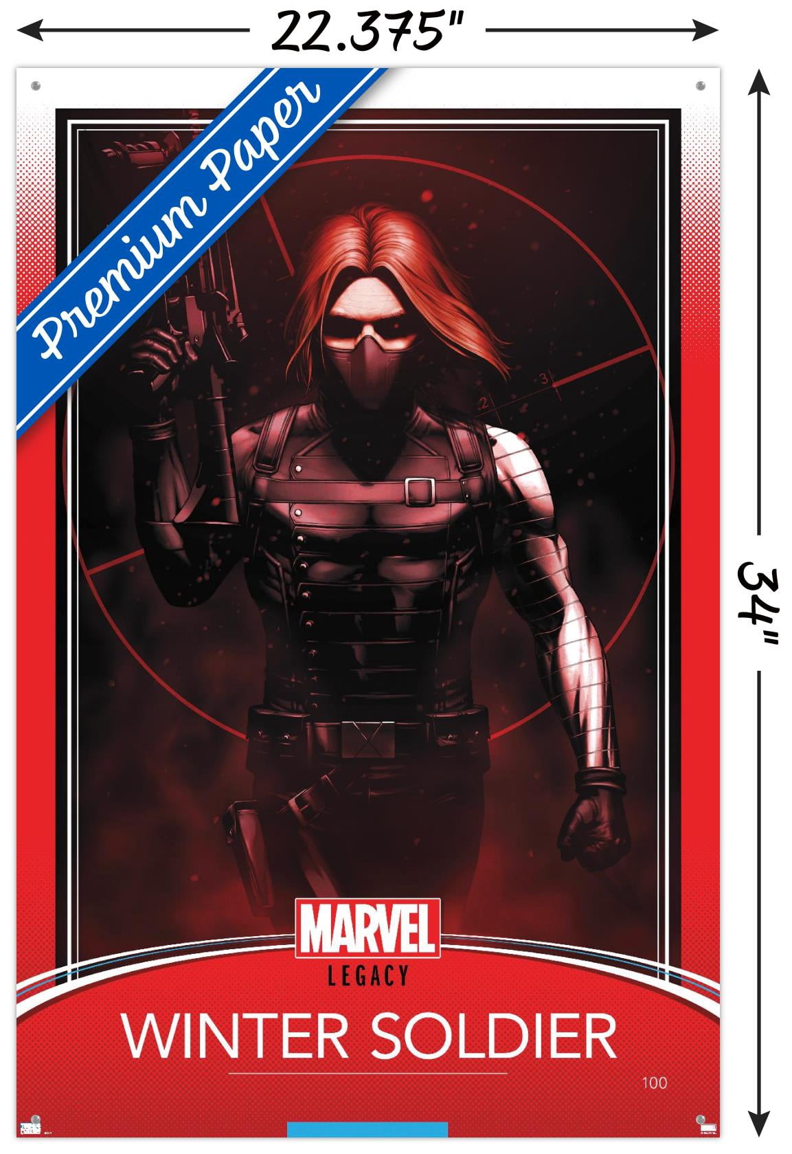 Marvel Comics - Winter Soldier - Tales of Suspense #100 Variant Wall Poster with Pushpins, 22.375" x 34"