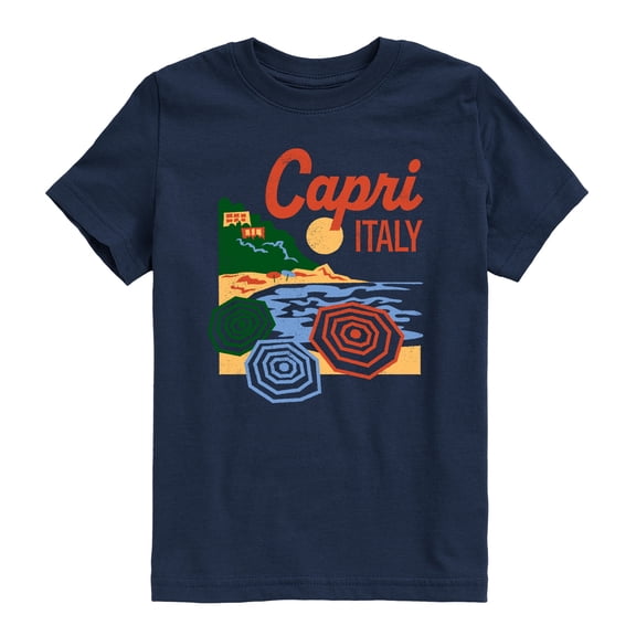 Instant Message - Capri Italy - Youth Boys Short Sleeve Graphic T-Shirt