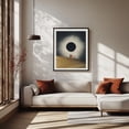 thumbnail image 2 of Solar Eclipse - Texas City Texas Collage Surrealism Desert Space Night Sky Minimalist Vintage Black Framed Wall Art Print 8 x 10 inches, 2 of 4