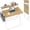 Natural, variant on Memoryfield 31.5'' Foldable Computer Desk, Small Laptop Desk with Storage Shelf, Black