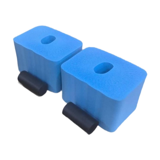 Almencla 2 Pieces Floor Workout Exercise Hand/Wrist Protector Soft Sponge Push up Bar Blue