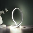 thumbnail image 1 of Lámpara de mesa LED en espiral luz blanca cálida con USB Tmvgtek para pasillos mesita de noche de fiesta luz moderna para habitación, 1 of 9