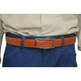 thumbnail image 2 of Marshal Men's Genuine Leather Ratchet Dress Belt With Automatic Buckle Tan Buckle6, 32", 2 of 9
