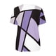 thumbnail image 4 of Blusa informal con cuello en V y manga corta con estampado de verano para mujer con estilo OAVQHLG3B Store  lin121212, 4 of 5